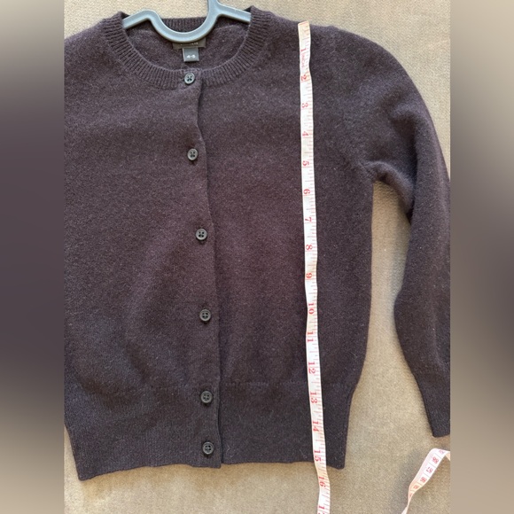 Crewcuts Girls' cashmere cardigan sweater XS (4/5) dark brown - Picture 5 of 5
